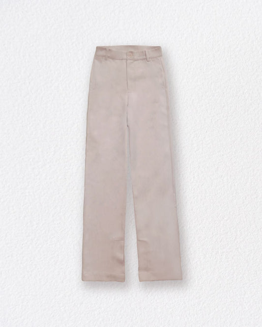 BEIGE STRAIGHT PANTS