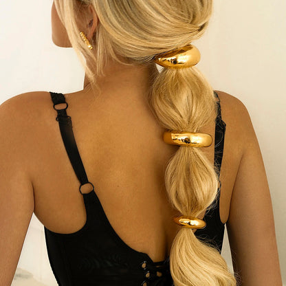 CLASSIC ARCH HAIR TIE (GOLD AND SILVER)